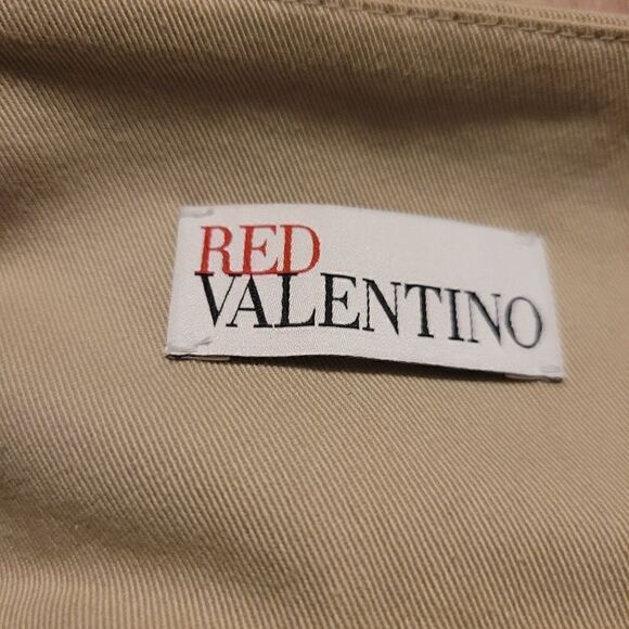 Red Valentino Lace Flowy Mini Skirt Tan Size 42 ITALY 4 US - Picture 5 of 7